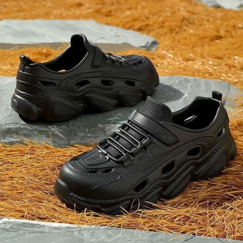 Solid Color Men Platform Sandals Quick Dry Thick Soled Holes Sandals Women Anti Slip Closed Toe Stream Trekking Shoes Summer
Solid Color Men Platform Sandals Quick Dry Thick Soled Holes Sandals Women Anti Slip Closed Toe Stream Trekking Shoes Summer
