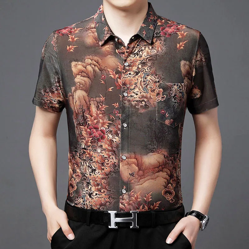 2023 New Male Clothes Spring Summer All-match Short Sleeve Mens Designer Clothes Tops Slim Business Office Shirts and Blouses
2023 New Male Clothes Spring Summer All-match Short Sleeve Mens Designer Clothes Tops Slim Business Office Shirts and Blouses