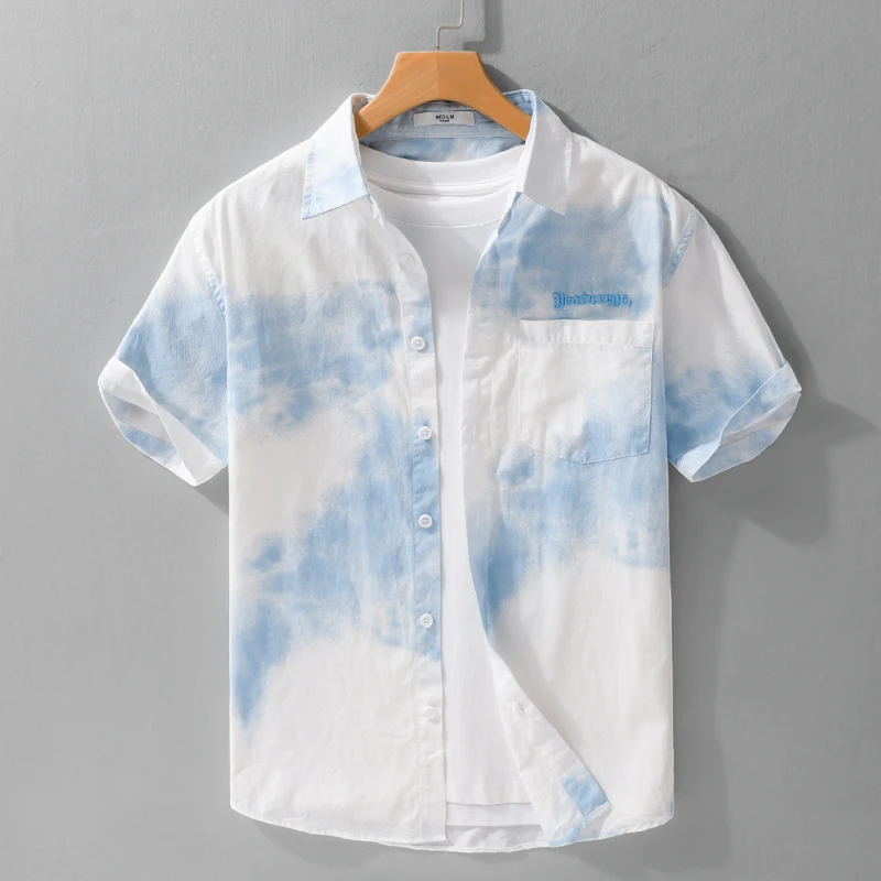 2026 Summer New Casual Printed Pure Cotton Short Sleeve Shirt for Men Clothing Slim Turn-down Collar Shirts
2026 Summer New Casual Printed Pure Cotton Short Sleeve Shirt for Men Clothing Slim Turn-down Collar Shirts