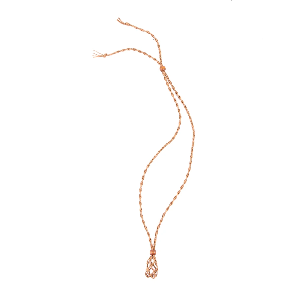 With Adjustable Length Hand-knitted DIY Necklace Cord Crystal Necklace Holder Braided Necklace Cord Empty Stone Holder
With Adjustable Length Hand-knitted DIY Necklace Cord Crystal Necklace Holder Braided Necklace Cord Empty Stone Holder