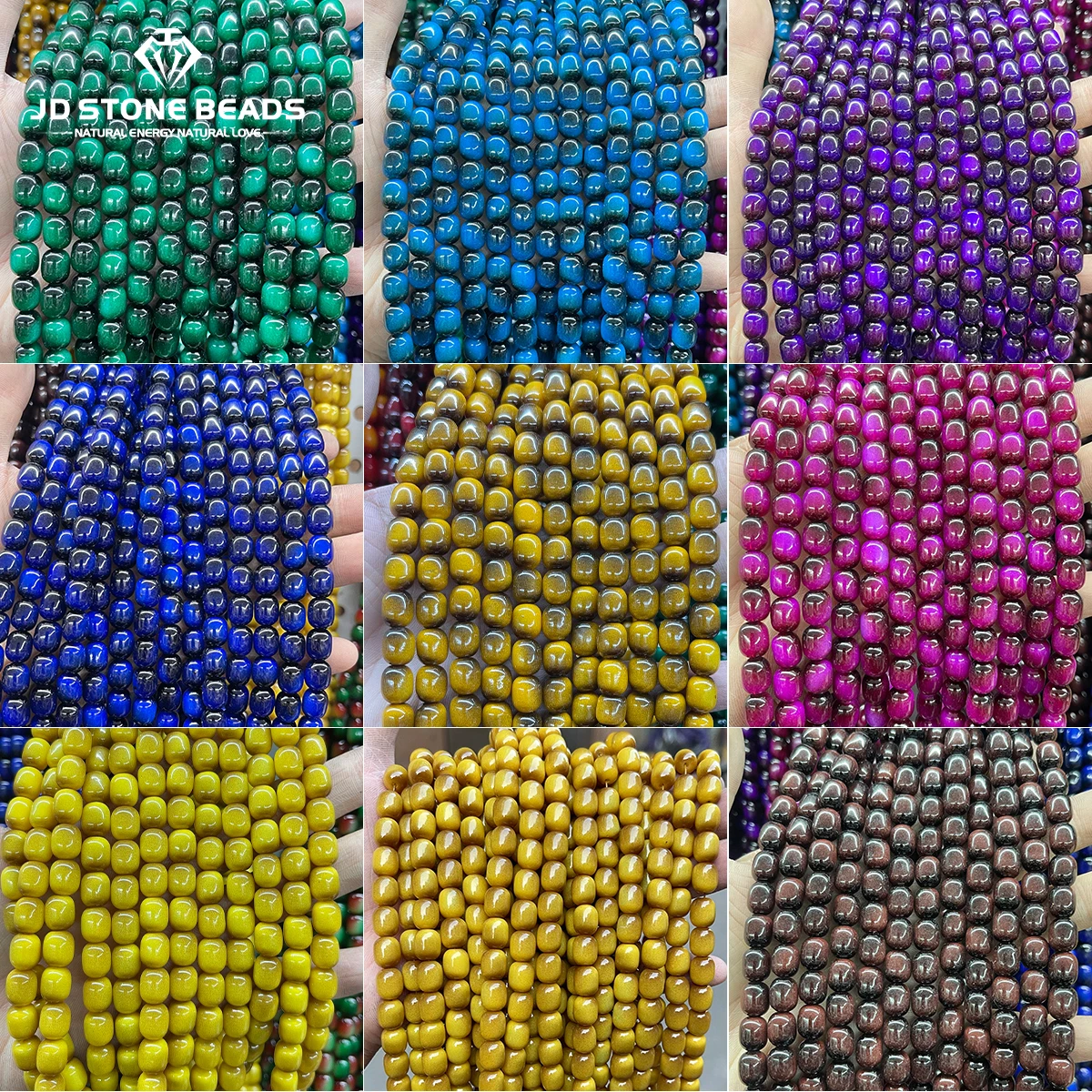 Wholesale Imitation Yellow Tiger Eye Glass Barrel Shape Beads Loose Spacer for Jewelry Making DIY Bracelet Necklace Accessory
Wholesale Imitation Yellow Tiger Eye Glass Barrel Shape Beads Loose Spacer for Jewelry Making DIY Bracelet Necklace Accessory