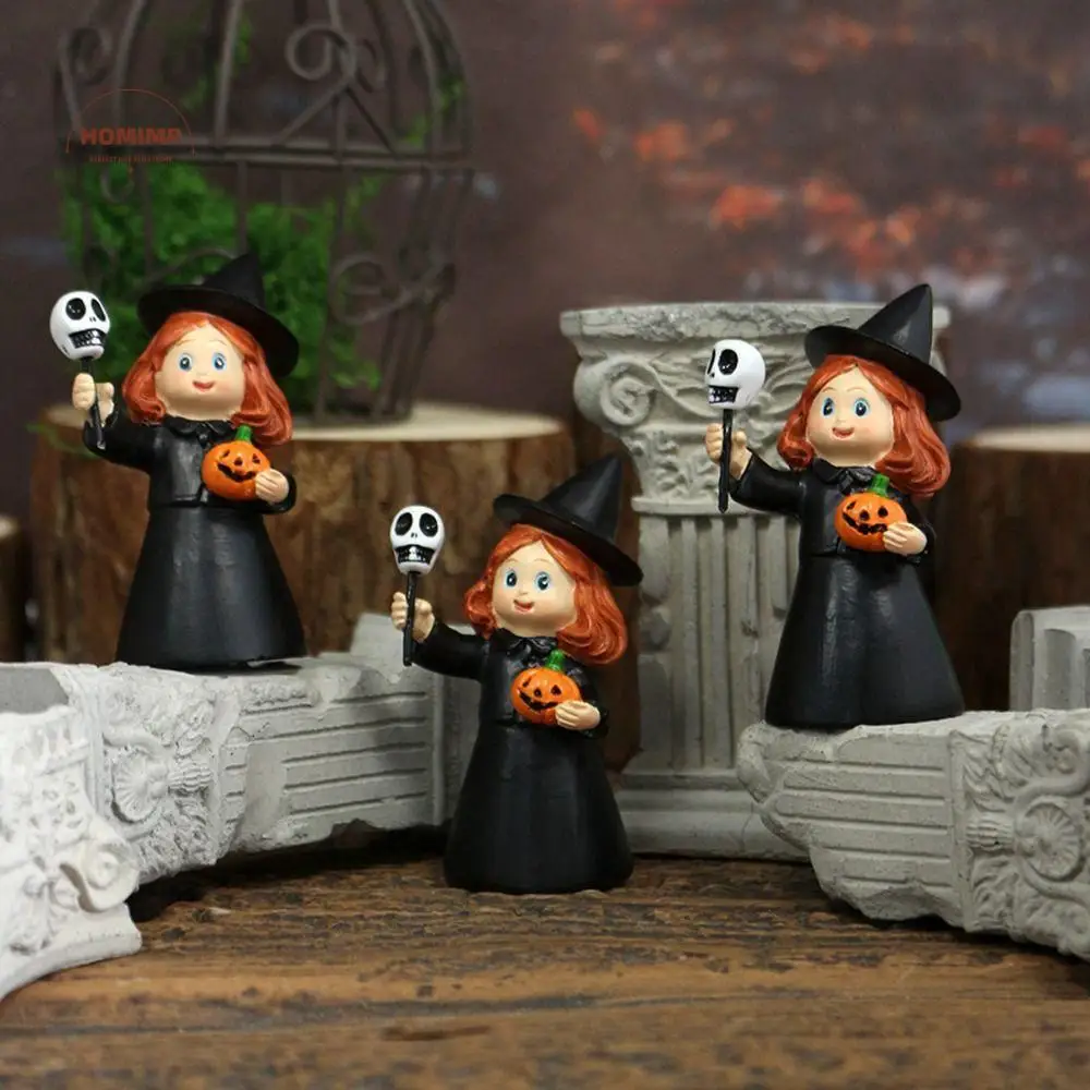 3pcs Halloween Witch Ornament Resin Witch Figurine Halloween Witch Figurine Set with Skull Pumpkin Resin Statues for Home
3pcs Halloween Witch Ornament Resin Witch Figurine Halloween Witch Figurine Set with Skull Pumpkin Resin Statues for Home