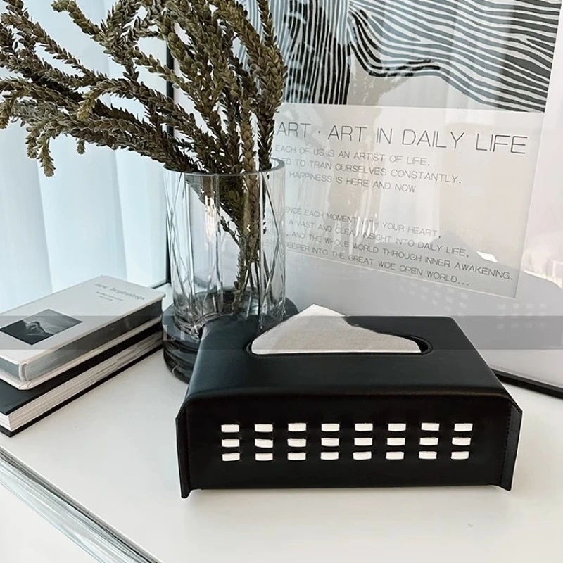 Premium Leather Tissue Box Handwoven Car Console Paper Case Minimalist Desktop Organizer for Home Dining Table Napkin Boxs
Premium Leather Tissue Box Handwoven Car Console Paper Case Minimalist Desktop Organizer for Home Dining Table Napkin Boxs