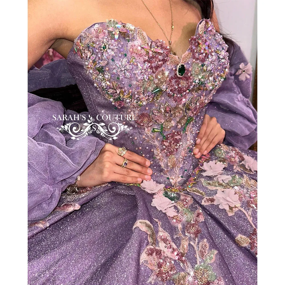 Luxurious Sweetheart Quinceanera Dress Ball Gown 2024 Elegant Appliques 3D Flower Dress Classic off-shoulder Gown 16
Luxurious Sweetheart Quinceanera Dress Ball Gown 2024 Elegant Appliques 3D Flower Dress Classic off-shoulder Gown 16
