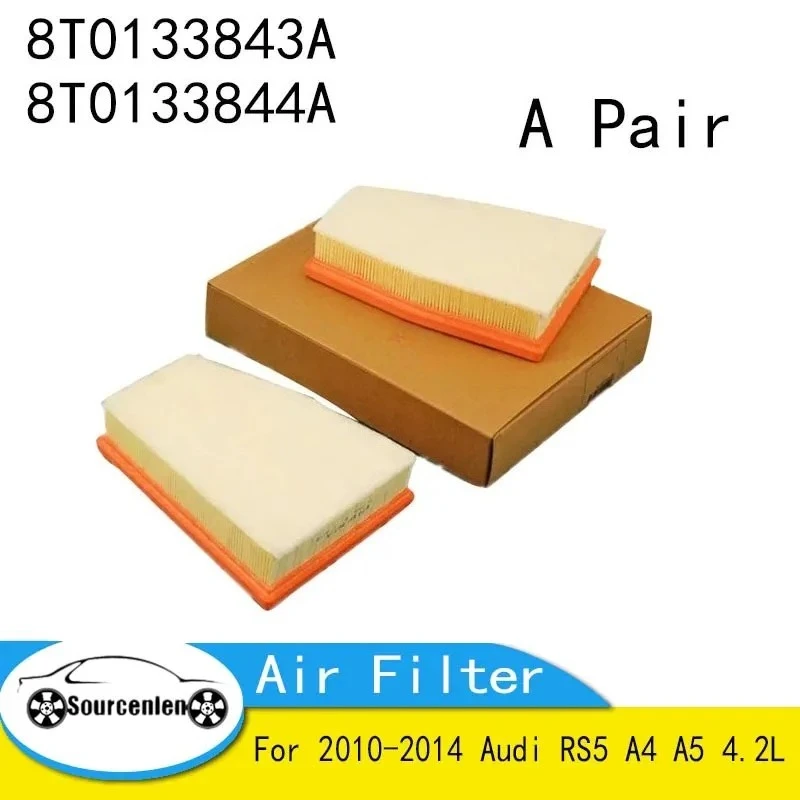 1 пара элементов воздушного фильтра для 2010-2014 Audi RS5 A4 A5 4.2L OEM NO 8T0133843A 8T0133844A
1 пара элементов воздушного фильтра для 2010-2014 Audi RS5 A4 A5 4.2L OEM NO 8T0133843A 8T0133844A