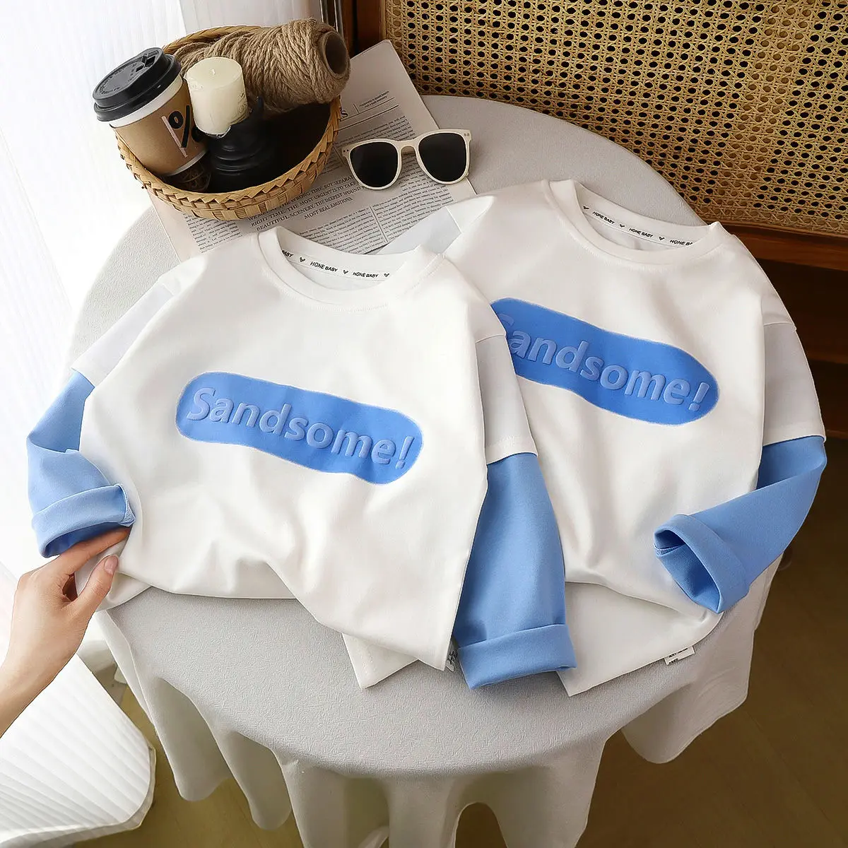 Children's pure cotton fake two-piece sweater long T-shirt autumn clothes boys' cotton long-sleeved baby spring and single top
Children's pure cotton fake two-piece sweater long T-shirt autumn clothes boys' cotton long-sleeved baby spring and single top