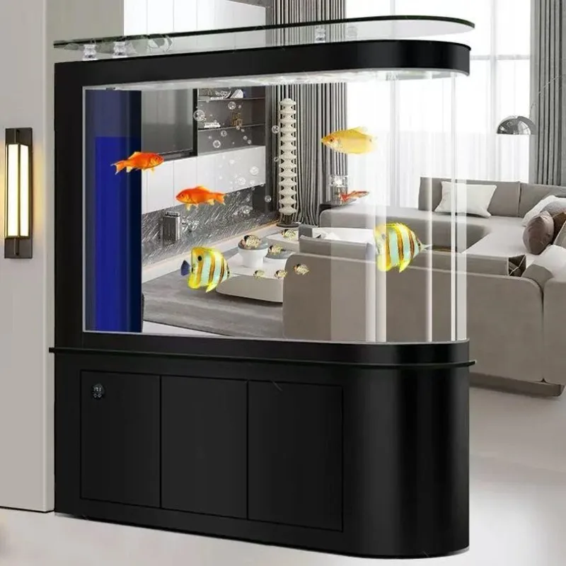 Bullet-Head Hot-Bending Glass Goldfish Aquarium Self-Cleaning Floor-Standing Room Divider Bottom Filter for Living Room JT40
Bullet-Head Hot-Bending Glass Goldfish Aquarium Self-Cleaning Floor-Standing Room Divider Bottom Filter for Living Room JT40