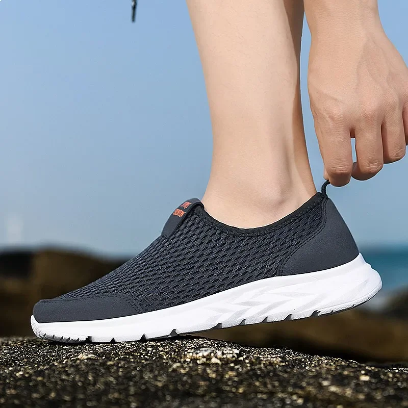 Lightweight Slip-On Breathable Mesh Men's Shoes for Summer, Ultra-Light Soft Sole Sports Walking Sneakers
Lightweight Slip-On Breathable Mesh Men's Shoes for Summer, Ultra-Light Soft Sole Sports Walking Sneakers