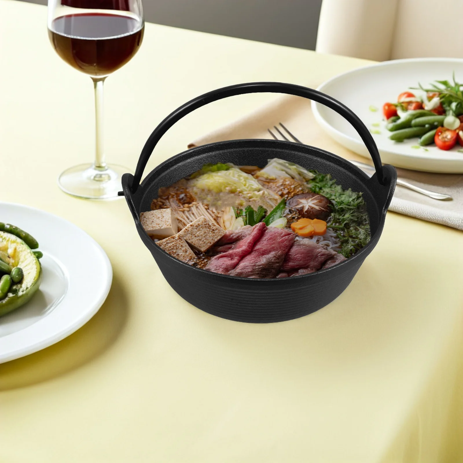 Cast Iron Sukiyaki Pot Authentic Japanese Cooking Experience Heat Retention Cauldron Pot for Soup Saucepan Iron Sukiyaki Pots
Cast Iron Sukiyaki Pot Authentic Japanese Cooking Experience Heat Retention Cauldron Pot for Soup Saucepan Iron Sukiyaki Pots