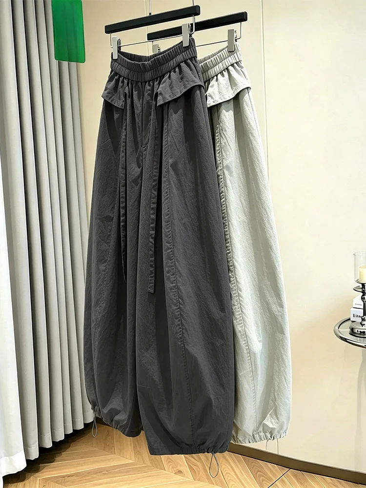 Summer 2026 Casual Loose Women's Pants Large Size Drawstring Trousers Slimming Wide Leg Balloon Pants Comfortable Fit
Summer 2026 Casual Loose Women's Pants Large Size Drawstring Trousers Slimming Wide Leg Balloon Pants Comfortable Fit