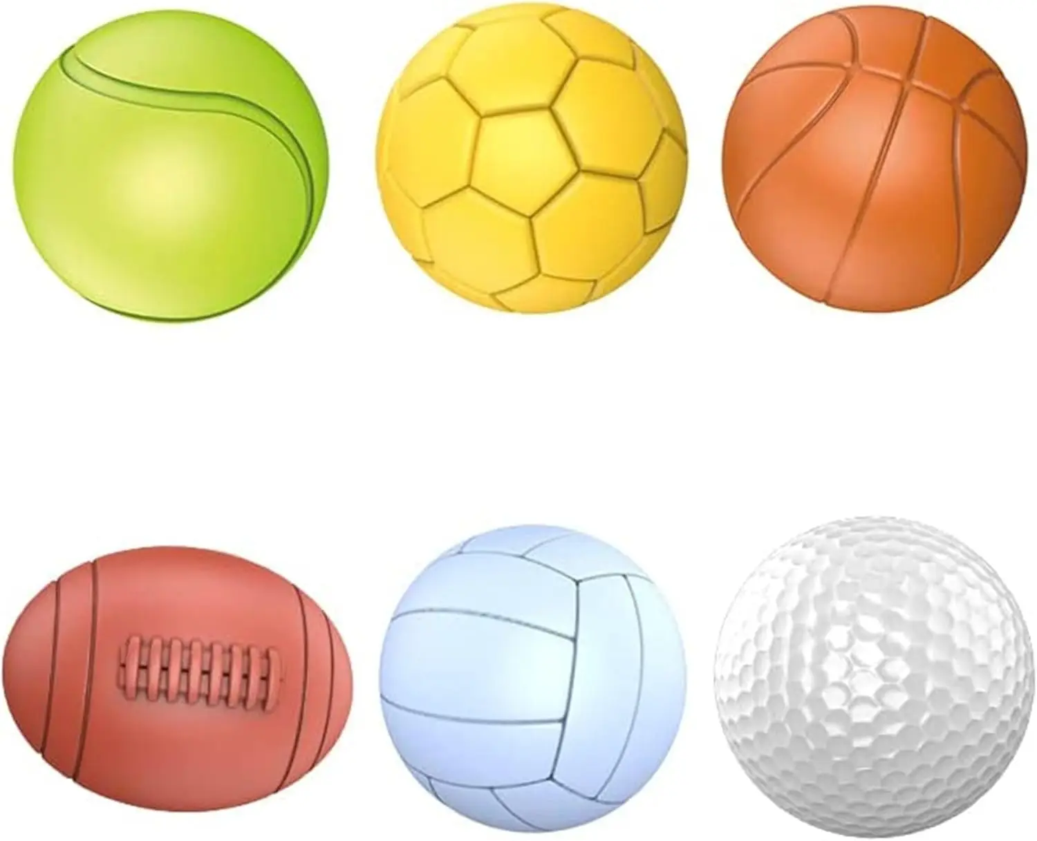 6 Soft Rubber Sensory Balls for Toddlers 1-3, Montessori Bath Toys for 6-12 Months, Baby Sports Balls Set
6 Soft Rubber Sensory Balls for Toddlers 1-3, Montessori Bath Toys for 6-12 Months, Baby Sports Balls Set