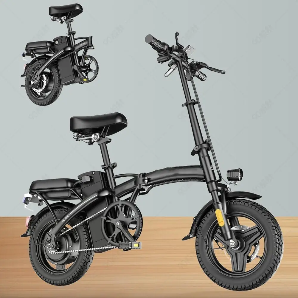 Folding Electric Motorcycles Bike For Adults 500W Motor, 19MPH, 48V Folding E-Bike, 14 Inch Tire Commuter Foldable Bike
Folding Electric Motorcycles Bike For Adults 500W Motor, 19MPH, 48V Folding E-Bike, 14 Inch Tire Commuter Foldable Bike