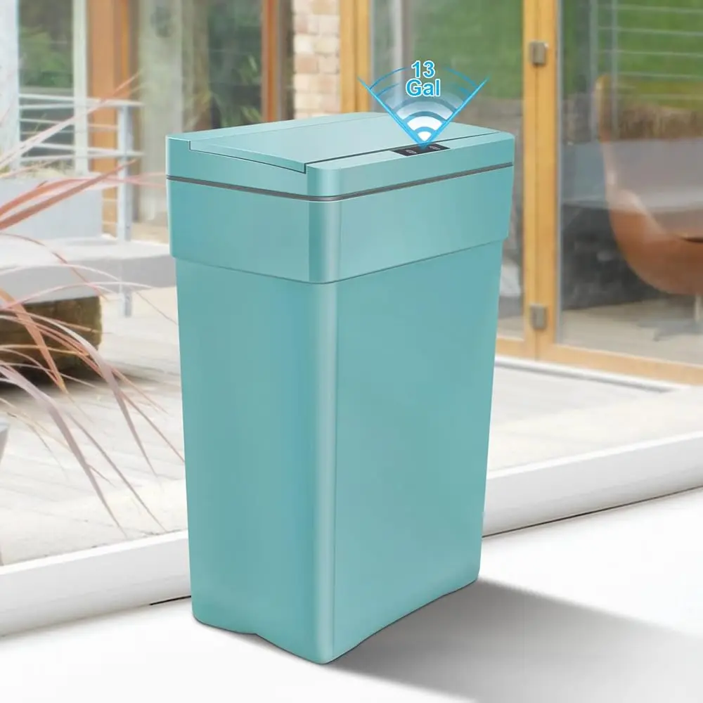13 Gallon Touch Free Automatic Trash Can High Acity Plastic Garbage Can Trash Bin With Lid For Kitchen Living Room Office
13 Gallon Touch Free Automatic Trash Can High Acity Plastic Garbage Can Trash Bin With Lid For Kitchen Living Room Office