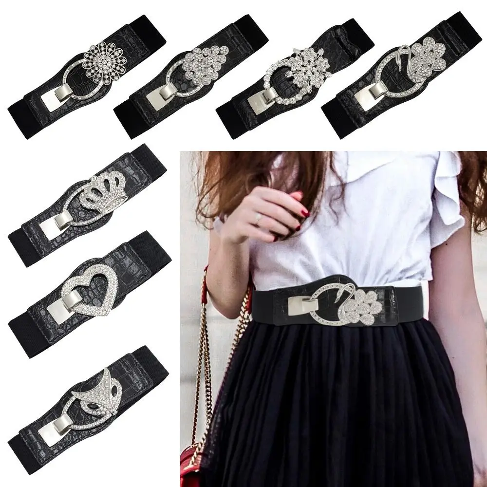Women Ladies Crystal Swan Wide Women Black Cinch Waist Belt Elastic Stretch Gift
Women Ladies Crystal Swan Wide Women Black Cinch Waist Belt Elastic Stretch Gift