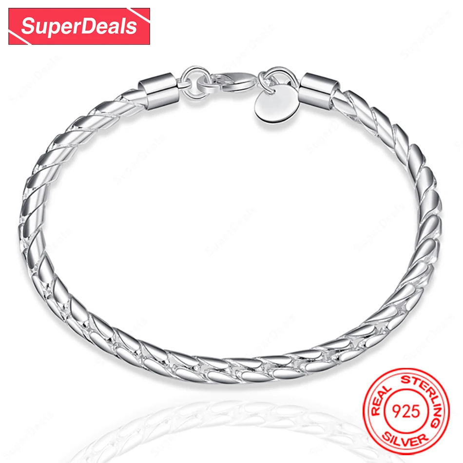 SuperDeals браслет из стерлингового серебра 925 пробы 4 мм, мужской модный ювелирный браслет высокого качества, женский свадебный подарок на день рождения, аксессуары
SuperDeals браслет из стерлингового серебра 925 пробы 4 мм, мужской модный ювелирный браслет высокого качества, женский свадебный подарок на день рождения, аксессуары