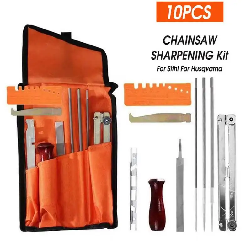 Универсальный набор для заточки бензопилы F-F, круглые напильники для заточки цепи бензопилы, плоский напильник, ручка, напильник для бензопилы
Универсальный набор для заточки бензопилы F-F, круглые напильники для заточки цепи бензопилы, плоский напильник, ручка, напильник для бензопилы