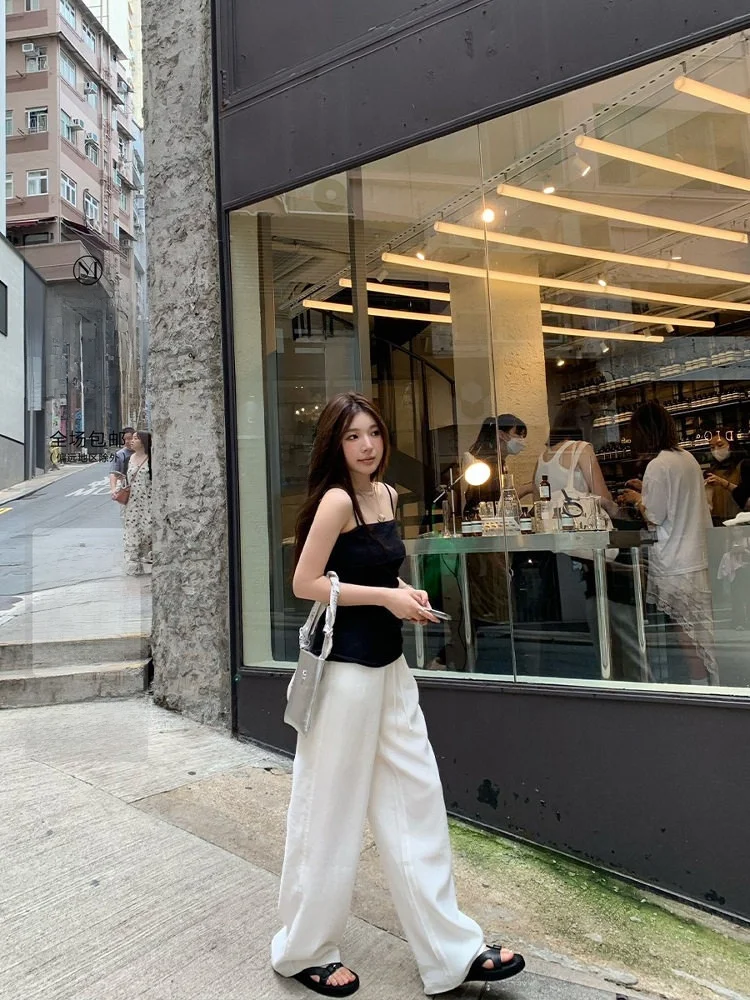 Брюки YUYEE с высокой талией, прямые, свободного кроя, с эффектом льна, комфортные для прогулок, женские повседневные брюки с высокой талией, лето 2024
Брюки YUYEE с высокой талией, прямые, свободного кроя, с эффектом льна, комфортные для прогулок, женские повседневные брюки с высокой талией, лето 2024