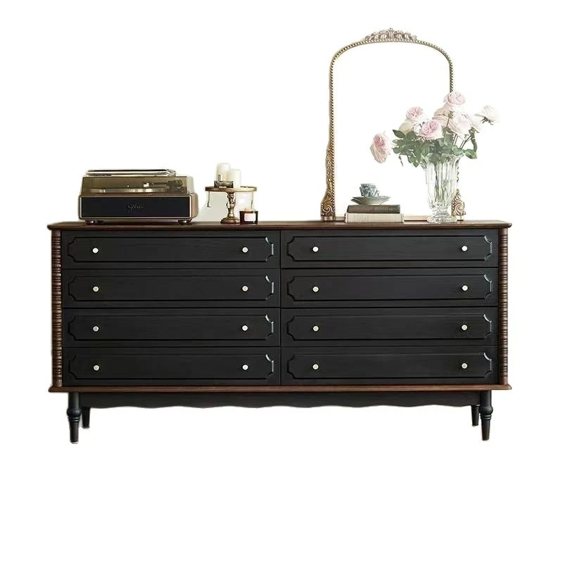 Solid wood American chest chest chest bedroom storage eight buckets French retro living room drawer bedside storage locker
Solid wood American chest chest chest bedroom storage eight buckets French retro living room drawer bedside storage locker