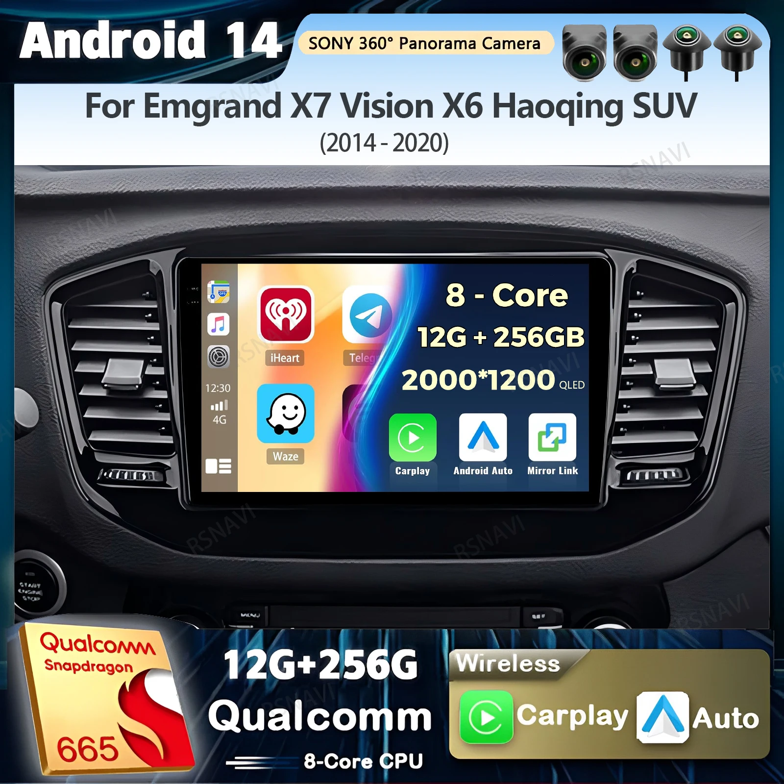 Android 14 Carplay Auto For Geely Emgrand X7 Vision X6 Haoqing SUV 2014 - 2020 Car Radio Player Multimedia stereo Navigation DSP
Android 14 Carplay Auto For Geely Emgrand X7 Vision X6 Haoqing SUV 2014 - 2020 Car Radio Player Multimedia stereo Navigation DSP