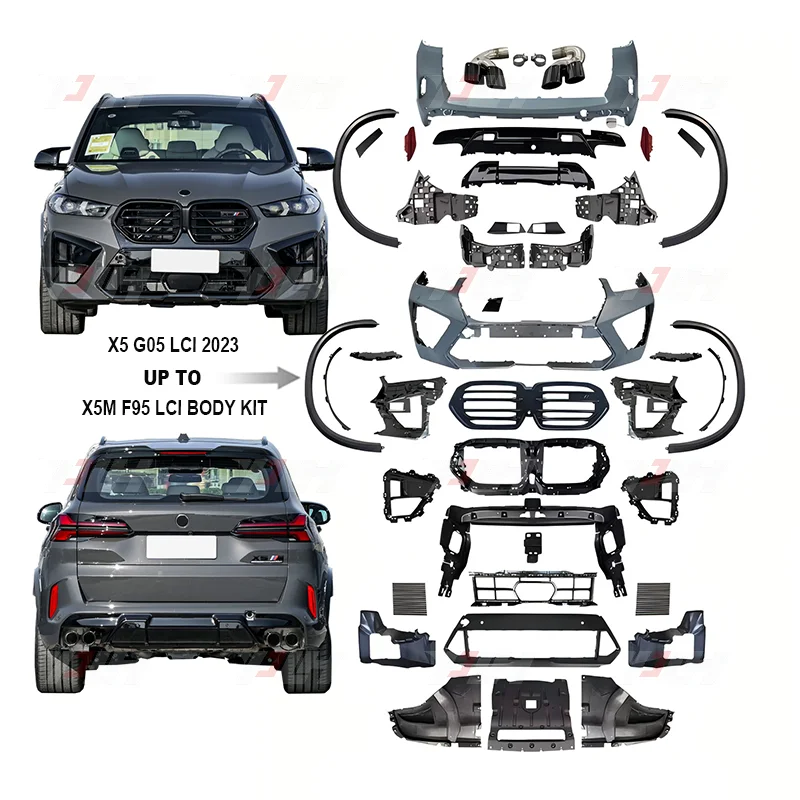 Upgrade to 2023 F95 Lci X5m Style Bodykit Body Kit Front Bumper Rear Bumper Full Sets for Bmw X5 G05 Lci Car Body Parts
Upgrade to 2023 F95 Lci X5m Style Bodykit Body Kit Front Bumper Rear Bumper Full Sets for Bmw X5 G05 Lci Car Body Parts
