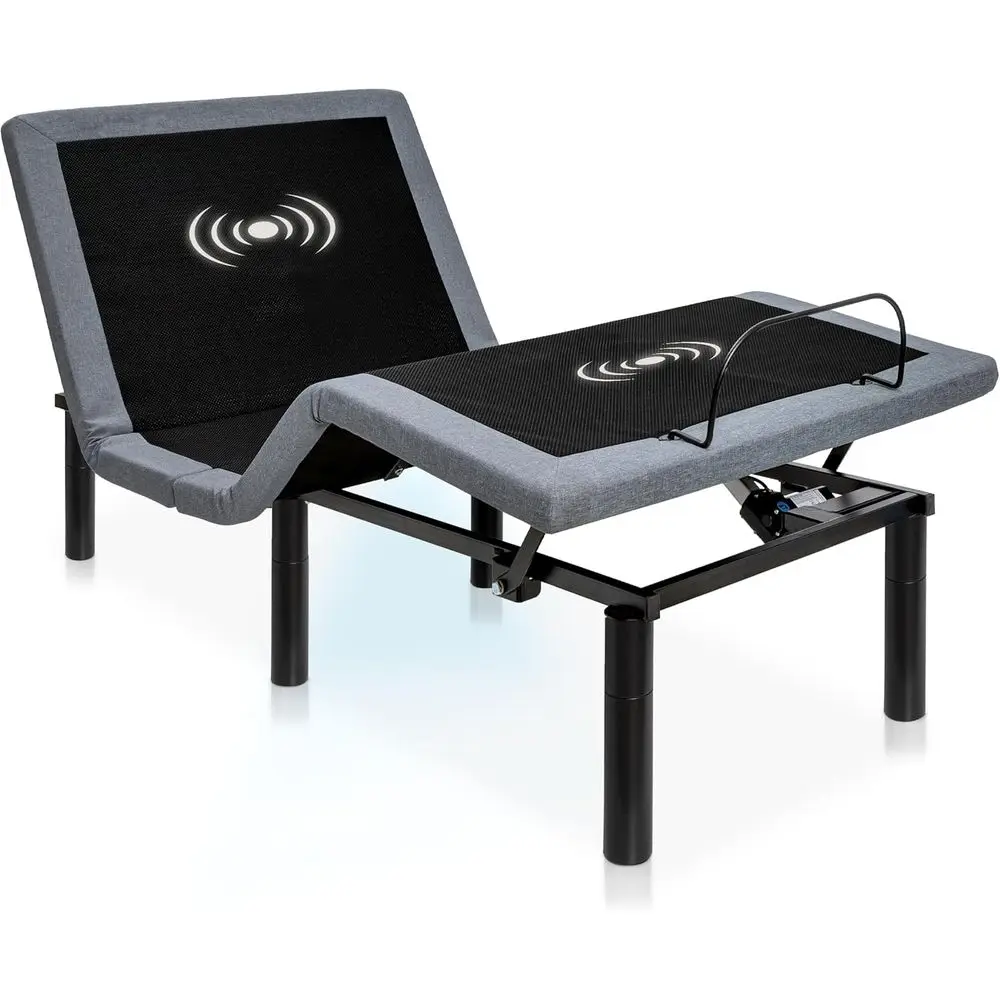 Регулируемая кровать Twin XL черного цвета с массажем, 4 USB-портами, LED-подсветкой, установкой за 5 минут, беспроводным пультом ДУ и несколькими положениями для комфорта
Регулируемая кровать Twin XL черного цвета с массажем, 4 USB-портами, LED-подсветкой, установкой за 5 минут, беспроводным пультом ДУ и несколькими положениями для комфорта