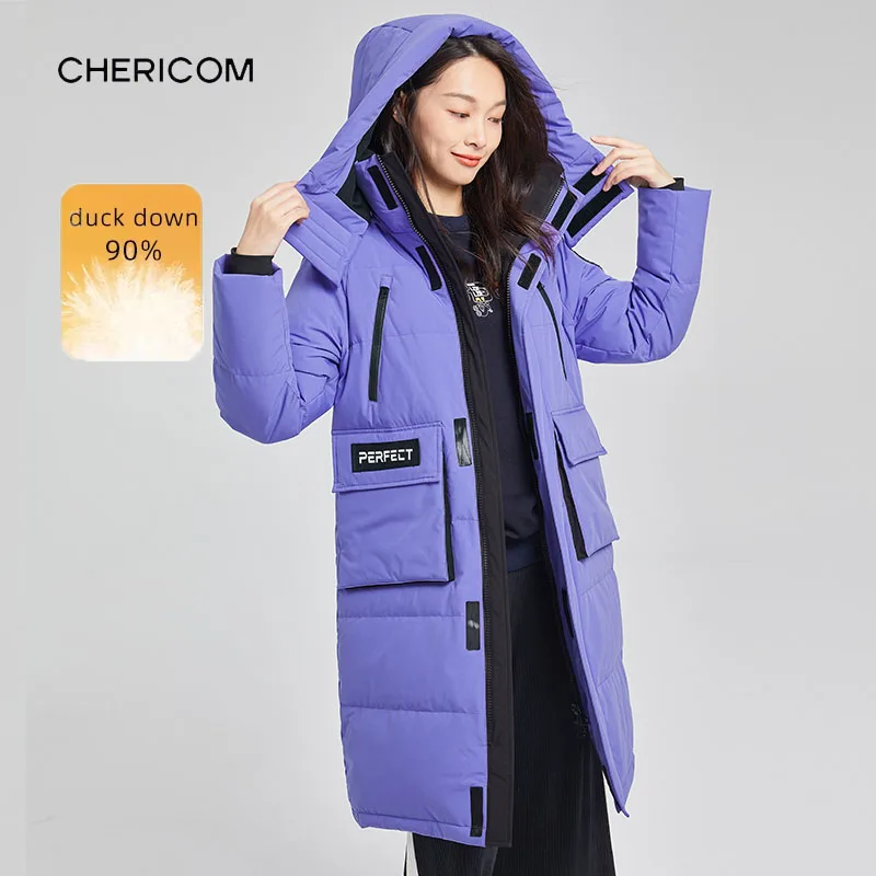 Chericom Women's Long Hooded Down Jacket Zipper Warm Winter Thicken Big Pocket Puffer Jackets Cold Warm Padded Coats Y278110Y
Chericom Women's Long Hooded Down Jacket Zipper Warm Winter Thicken Big Pocket Puffer Jackets Cold Warm Padded Coats Y278110Y