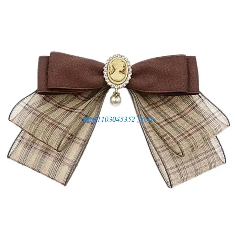 Коричневые клетки ленты Bowknot Brooch Pin
Коричневые клетки ленты Bowknot Brooch Pin