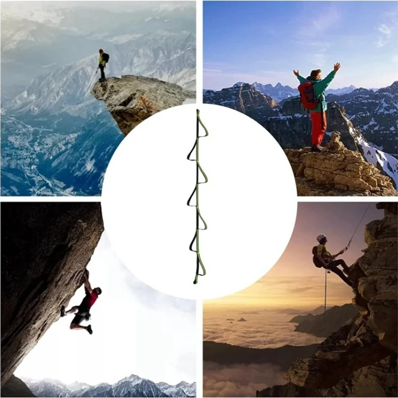 ABNO-7 Rings Rock Climbing Four-Step Etrier Rope Ladder Rise Ascending Sling Mountain Deck Foot Pedal
ABNO-7 Rings Rock Climbing Four-Step Etrier Rope Ladder Rise Ascending Sling Mountain Deck Foot Pedal