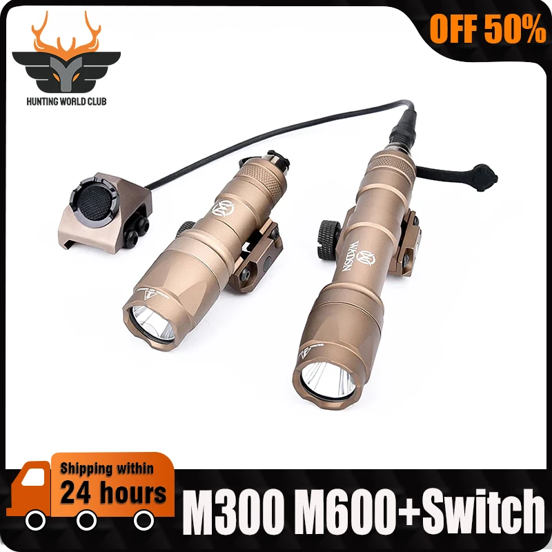 WADSN Tactical M600 M300 Flashlight SF M300A M600C White LED Scout Light With Hot Button Pressure Remote Switch Fit 20mm Rail
WADSN Tactical M600 M300 Flashlight SF M300A M600C White LED Scout Light With Hot Button Pressure Remote Switch Fit 20mm Rail