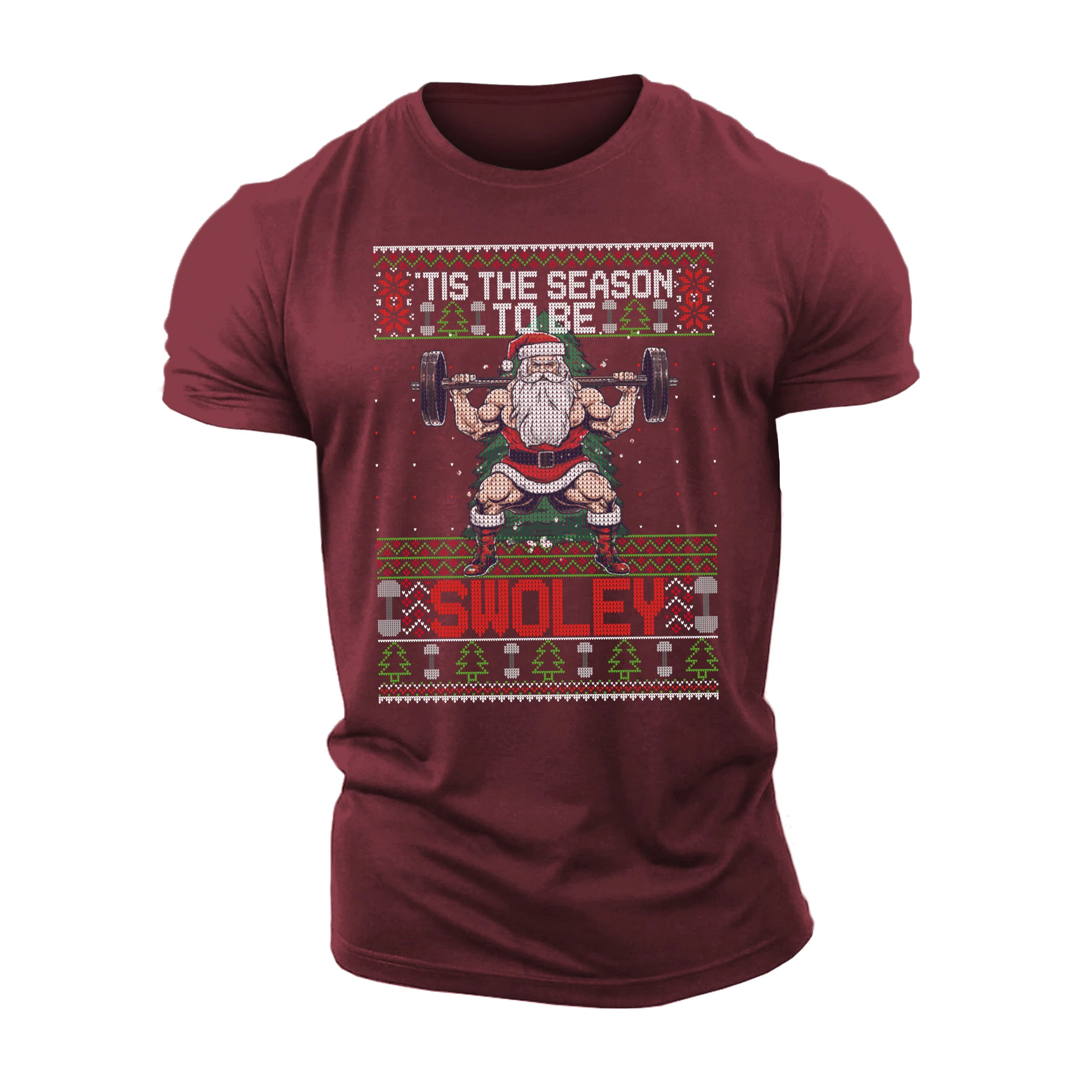 'Tis The Season To Be Swoley Gym T-Shirt for Men Christmas Gift Cartoon Printed High Quality Cotton Short Sleeve Gym Sweatshirt
'Tis The Season To Be Swoley Gym T-Shirt for Men Christmas Gift Cartoon Printed High Quality Cotton Short Sleeve Gym Sweatshirt