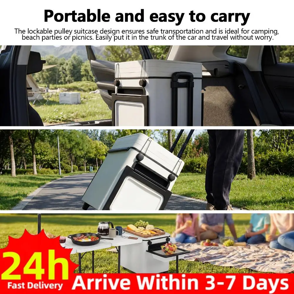 Multifunctional Outdoor Side Table with Wheels Folding Grill Table with Light Poles for Picnic Party Beach BBQ Cooking Indoor
Multifunctional Outdoor Side Table with Wheels Folding Grill Table with Light Poles for Picnic Party Beach BBQ Cooking Indoor