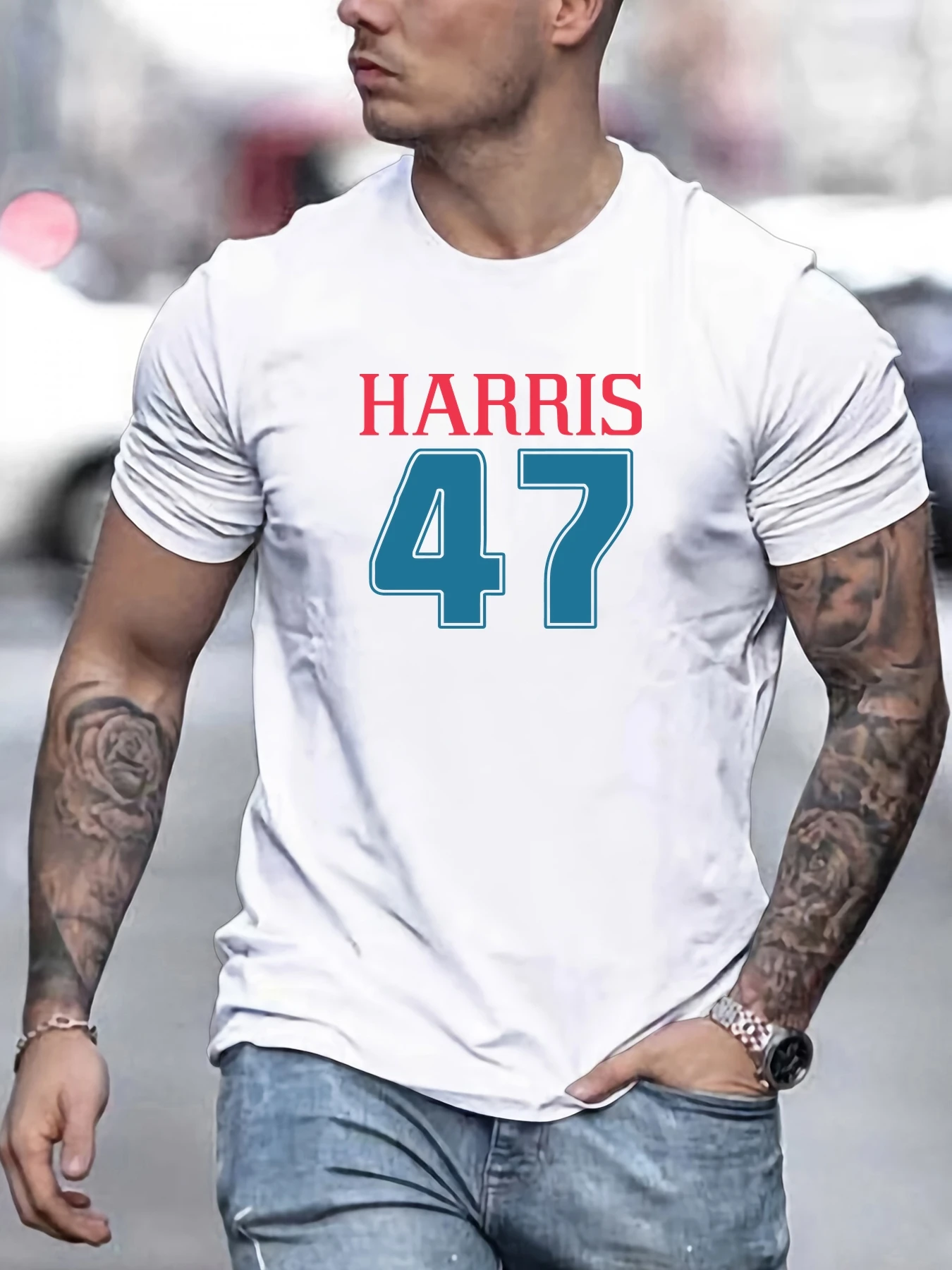 HARRIS 47 Print Men's Pure Cotton T-Shirt Short Sleeve Crew Neck Stylish Soft Breathable Summer Casual Daily Outing Wear
HARRIS 47 Print Men's Pure Cotton T-Shirt Short Sleeve Crew Neck Stylish Soft Breathable Summer Casual Daily Outing Wear