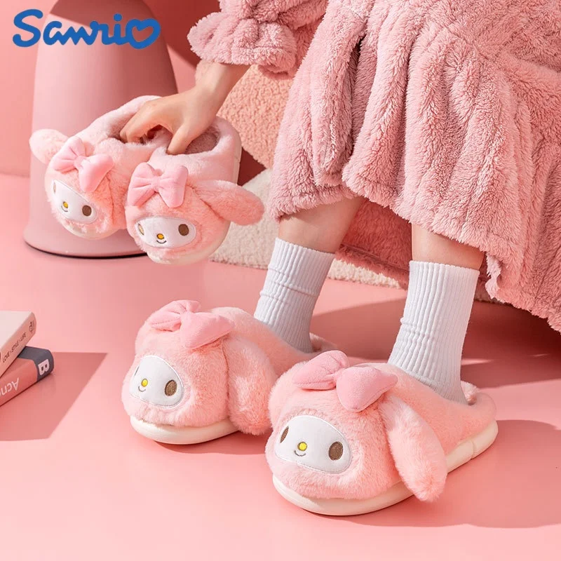 Sanrio My Melody, Зимние Симпатичные тапочки, Симпатичная хлопковая обувь, домашняя обувь, теплые домашние тапочки Kuromi с аниме, зимние плюшевые Тапочки
Sanrio My Melody, Зимние Симпатичные тапочки, Симпатичная хлопковая обувь, домашняя обувь, теплые домашние тапочки Kuromi с аниме, зимние плюшевые Тапочки