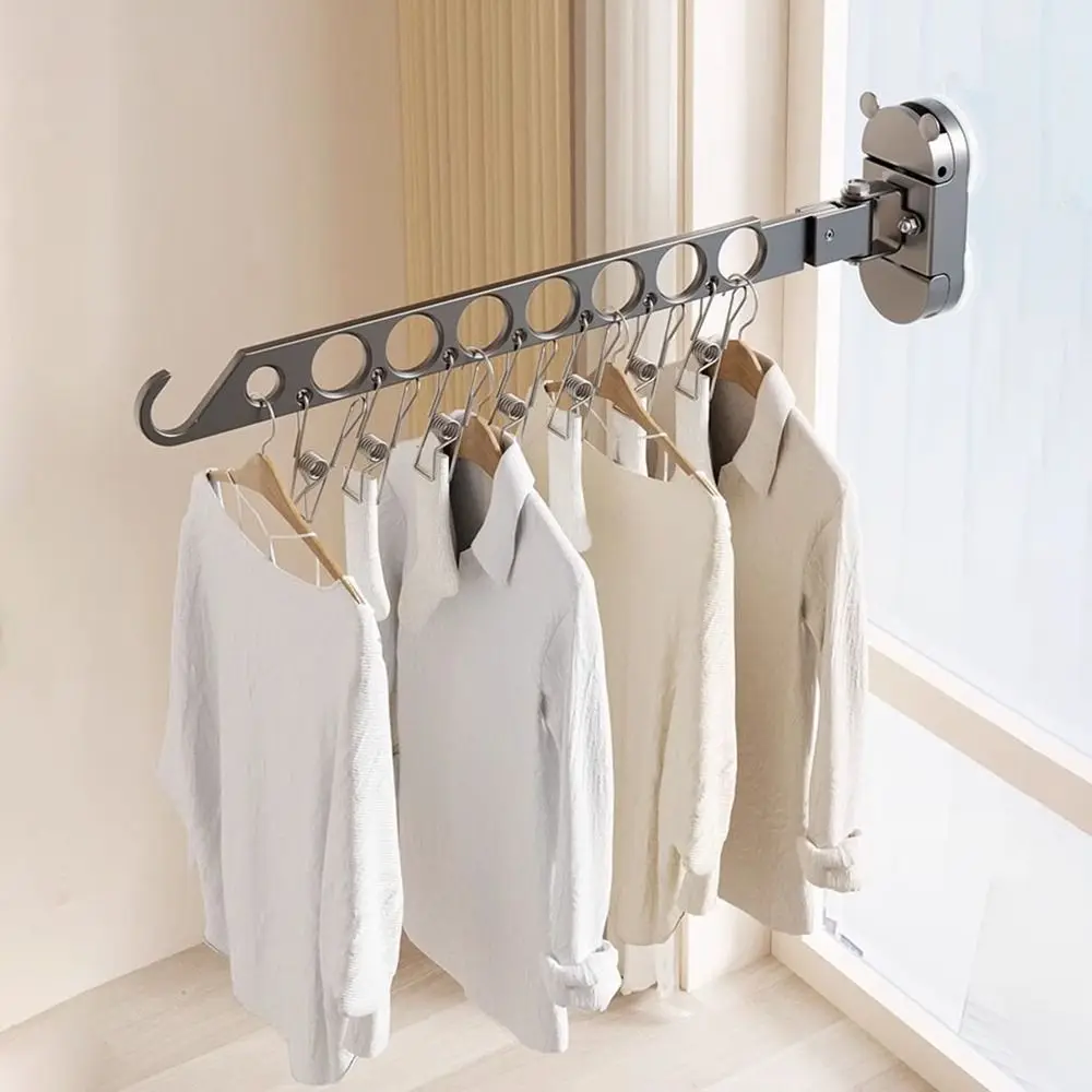 8 Holes Suction Cup Clothes Drying Rack Space Aluminum Invisible Folding Drying Rack Space Saving Wall Mounted
8 Holes Suction Cup Clothes Drying Rack Space Aluminum Invisible Folding Drying Rack Space Saving Wall Mounted