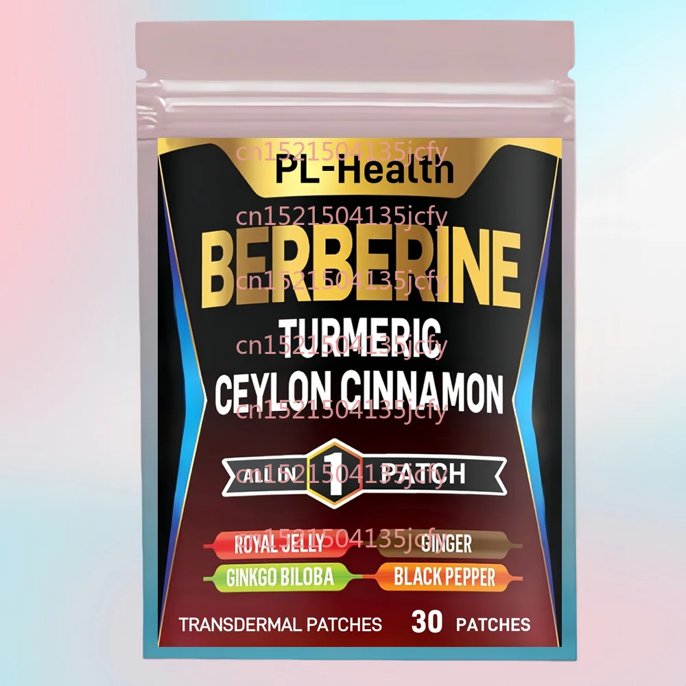 30 Patches Berberine Transdermal Patches Combine with Turmeric, Ginkgo Biloba, Ginger Digestive Health, Immune Support
30 Patches Berberine Transdermal Patches Combine with Turmeric, Ginkgo Biloba, Ginger Digestive Health, Immune Support