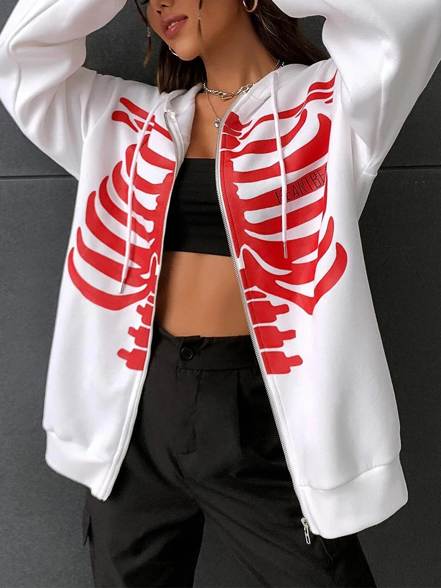 Women Y2K Halloween Hoodies Oversized Spider Graphic Zip Up Long Sleeve Hooded Jacket Autumn Streetwear
Women Y2K Halloween Hoodies Oversized Spider Graphic Zip Up Long Sleeve Hooded Jacket Autumn Streetwear