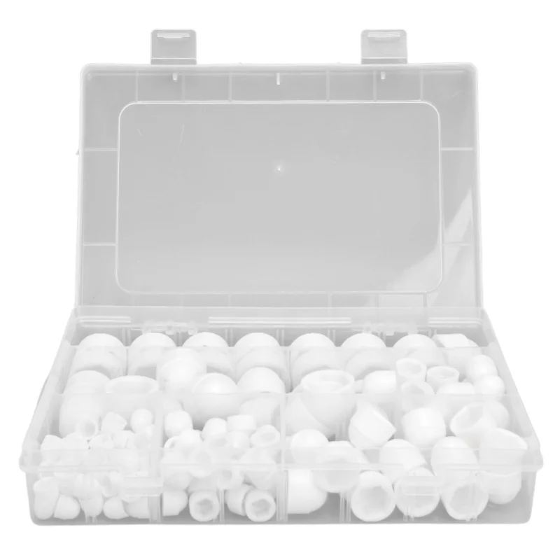 160Pcs Hex Nut Cover Bolt Screw Caps Assortment Kit M4 M5 M6 M8 M10 M12 6 Sizes White
160Pcs Hex Nut Cover Bolt Screw Caps Assortment Kit M4 M5 M6 M8 M10 M12 6 Sizes White