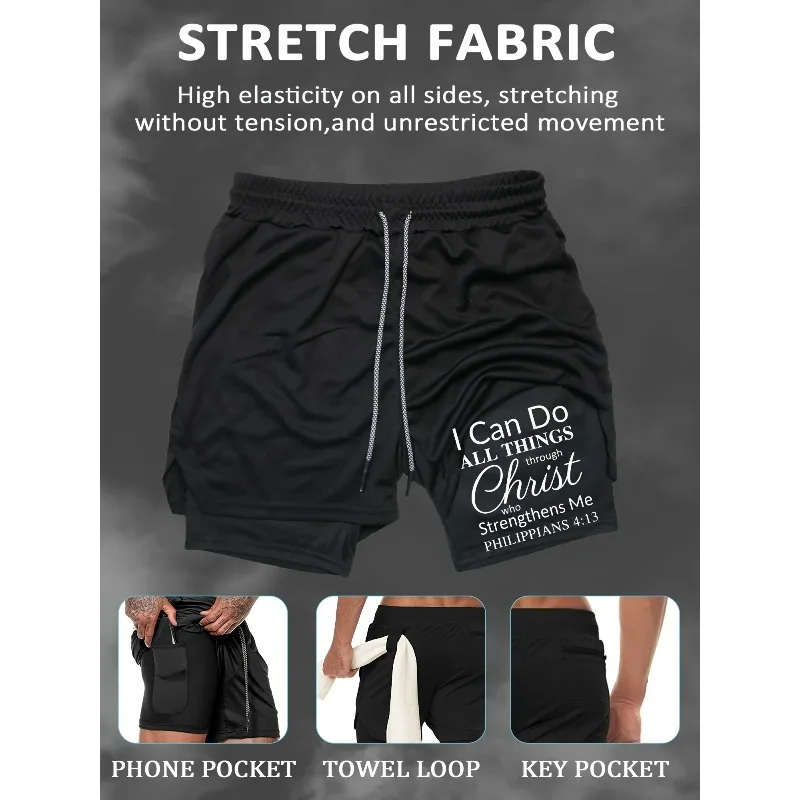 Workout Men's Summer Double-Layer Training Short Quick-Dry Breathable Comfortable Anti-See-Through Running Gym Shorts Towel Loop
Workout Men's Summer Double-Layer Training Short Quick-Dry Breathable Comfortable Anti-See-Through Running Gym Shorts Towel Loop