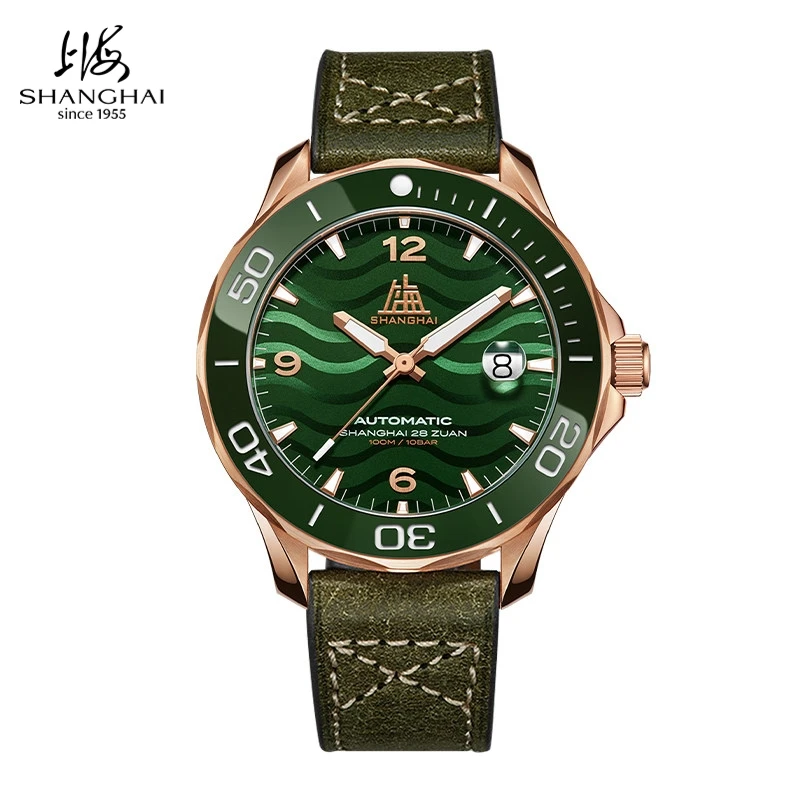 Shanghai Watch Men's Diver's Watches Ceramic Bezel 42mm Automatic Mechanical Wristwatch 10Bar Waterproof Calendar Luminous 22OR
Shanghai Watch Men's Diver's Watches Ceramic Bezel 42mm Automatic Mechanical Wristwatch 10Bar Waterproof Calendar Luminous 22OR