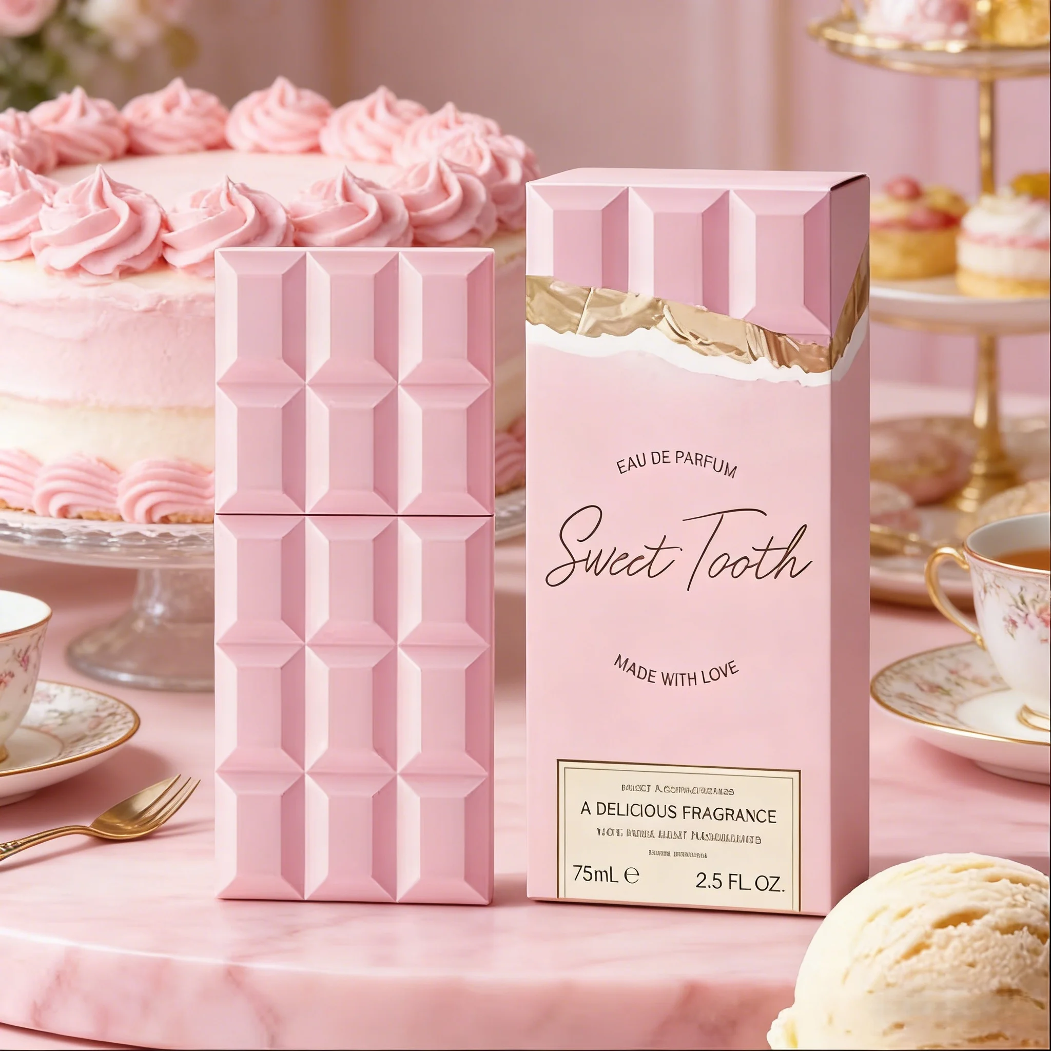 Sweet Tooth Eau de Parfum 75ml, Sweet Gourmand Vanilla Women's Perfume, Long Lasting Cute Fragrance, Perfect Holiday Gift
Sweet Tooth Eau de Parfum 75ml, Sweet Gourmand Vanilla Women's Perfume, Long Lasting Cute Fragrance, Perfect Holiday Gift