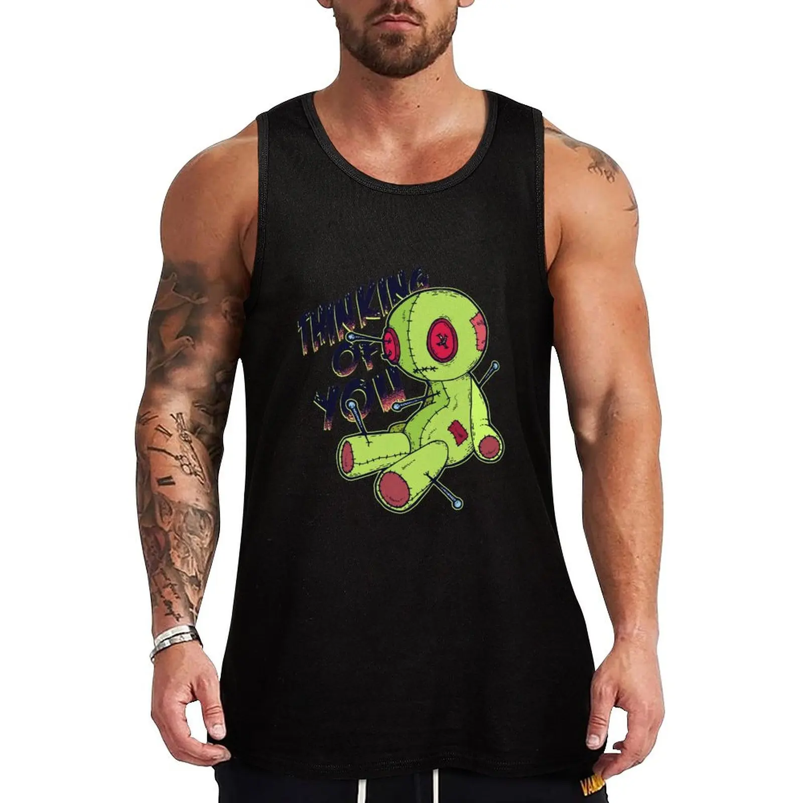 Halloween Creepy Doll Voodoo Doll Horror Goth Costume Tank Top tops Japanese t-shirt Men's clothes Men's sleeveless gym shirts
Halloween Creepy Doll Voodoo Doll Horror Goth Costume Tank Top tops Japanese t-shirt Men's clothes Men's sleeveless gym shirts
