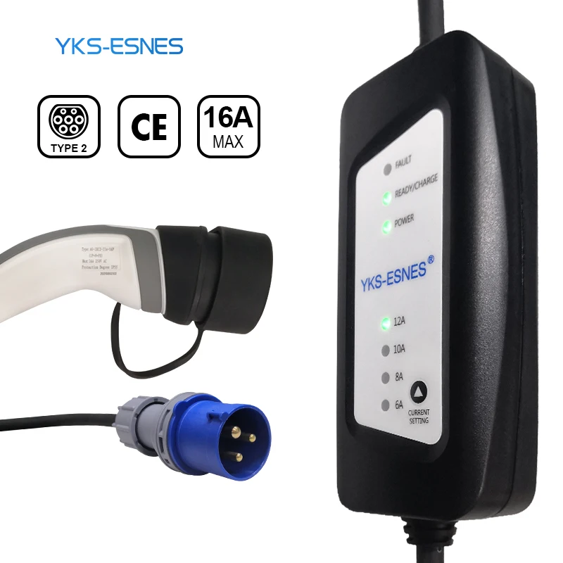 Type 2 Electric Vehicle Charger Portable Home Use EV Charger Level 2 Charger Electric Car Charging Cable
Type 2 Electric Vehicle Charger Portable Home Use EV Charger Level 2 Charger Electric Car Charging Cable