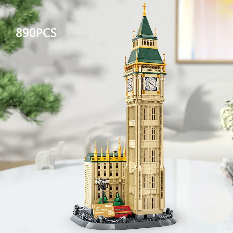 Creative World Famous Architecture England London Elizabeth Clock Tower Building Block Big Ben Model Sets Brick Educational Toy
Creative World Famous Architecture England London Elizabeth Clock Tower Building Block Big Ben Model Sets Brick Educational Toy