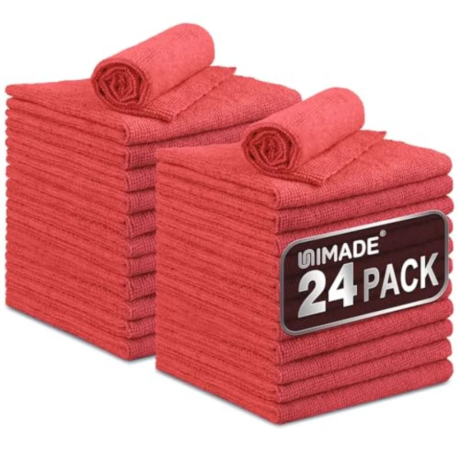 Microfiber Cleaning Cloth, 24 Pack Reusable Microfiber Towels for Cars Lint Free Cleaning Shop Towel Rags for Home Kitchen Auto
Microfiber Cleaning Cloth, 24 Pack Reusable Microfiber Towels for Cars Lint Free Cleaning Shop Towel Rags for Home Kitchen Auto