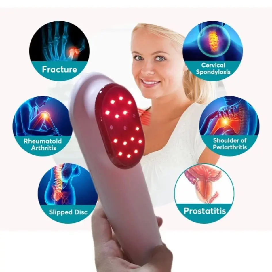 HLKGO 650nm 808nm Laser Therapy Device Pain Relief Handheld Devices Sport Injuries Arthritis Wounds Healing For Human
HLKGO 650nm 808nm Laser Therapy Device Pain Relief Handheld Devices Sport Injuries Arthritis Wounds Healing For Human