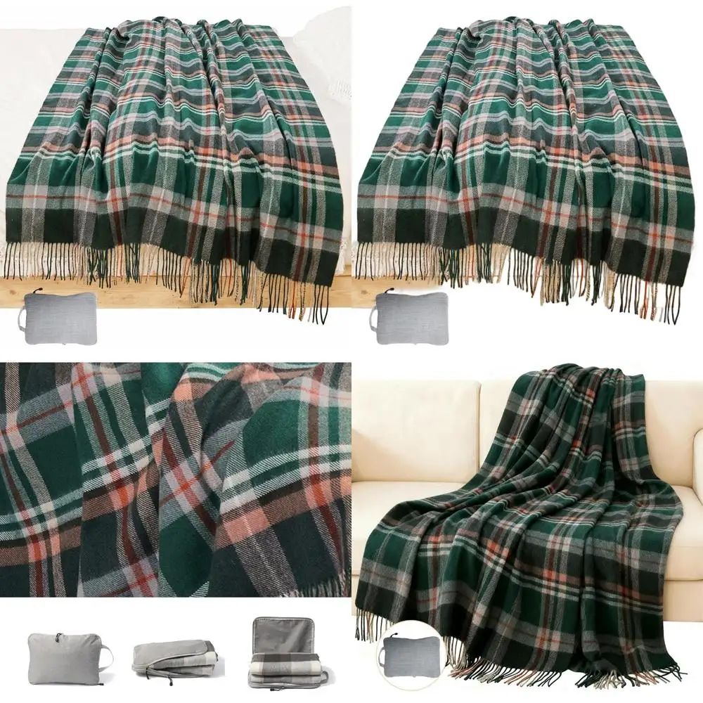55x83 Inch Tartan Plaid Wool Blanket for Camping, Couch, and Travel - Lightweight 1.5lb
55x83 Inch Tartan Plaid Wool Blanket for Camping, Couch, and Travel - Lightweight 1.5lb