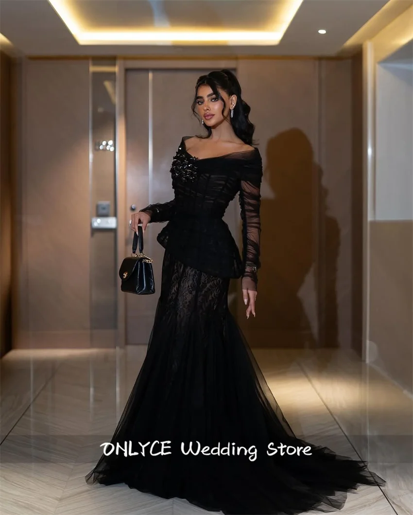Очаровательное черное платье для выпускного вечера 2025 года, кружевное элегантное вечернее платье с длинными рукавами, платье для дня рождения в Дубае по индивидуальному заказу
Очаровательное черное платье для выпускного вечера 2025 года, кружевное элегантное вечернее платье с длинными рукавами, платье для дня рождения в Дубае по индивидуальному заказу