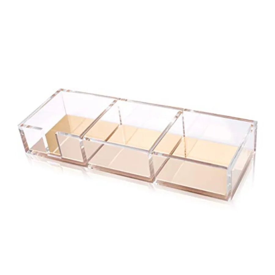 Premium Acrylic and Gold Base Note Holder, Paper Clips Holder for Desk, Cube Memo Pad 3 Compartments Desktop Organizer
Premium Acrylic and Gold Base Note Holder, Paper Clips Holder for Desk, Cube Memo Pad 3 Compartments Desktop Organizer