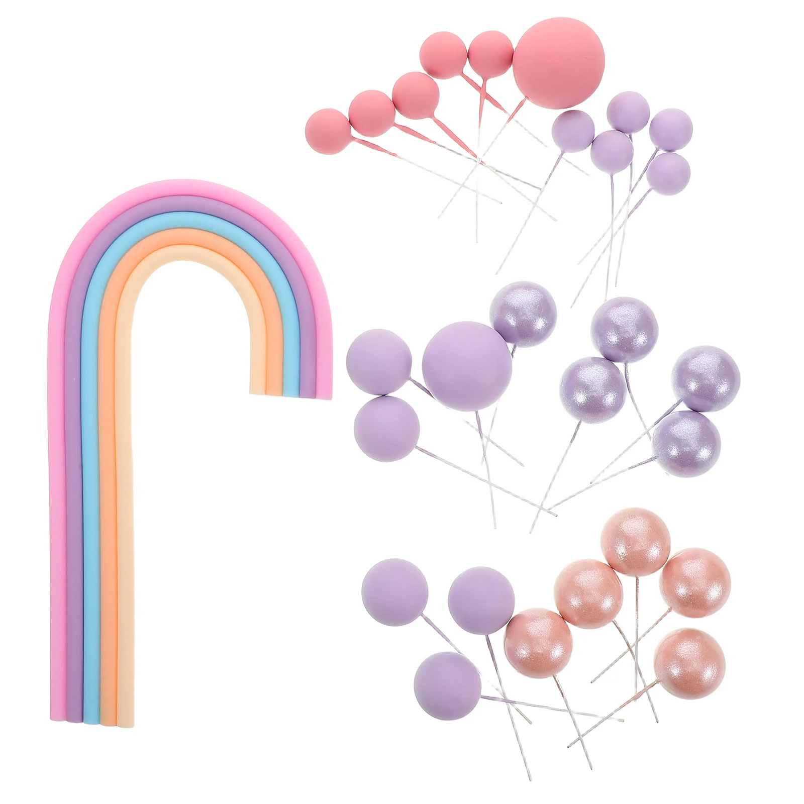 28 pcs Cake Decoration Set Colorful Balloon Kit Birthday Party Foam Plastic Toppers Rainbow Photography Background
28 pcs Cake Decoration Set Colorful Balloon Kit Birthday Party Foam Plastic Toppers Rainbow Photography Background