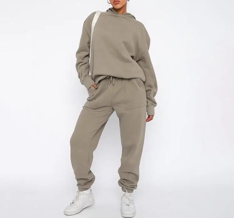 Hooded Long Sleeve Sweater Casual Drawstring Pocket Pants Set Annual New Fashion Hot Selling Women's Wear
Hooded Long Sleeve Sweater Casual Drawstring Pocket Pants Set Annual New Fashion Hot Selling Women's Wear